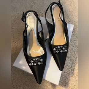 Size 10 B Caparros Fancy Shoes with bling embellishments.